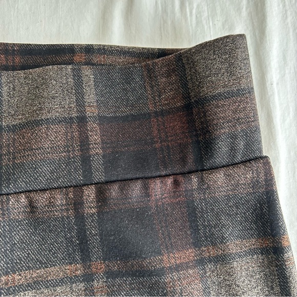 Zac & Rachel Plaid Pull On Stretch Knit Pants - Picture 9 of 13